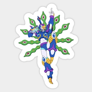 CYBER PEACOCK Sticker